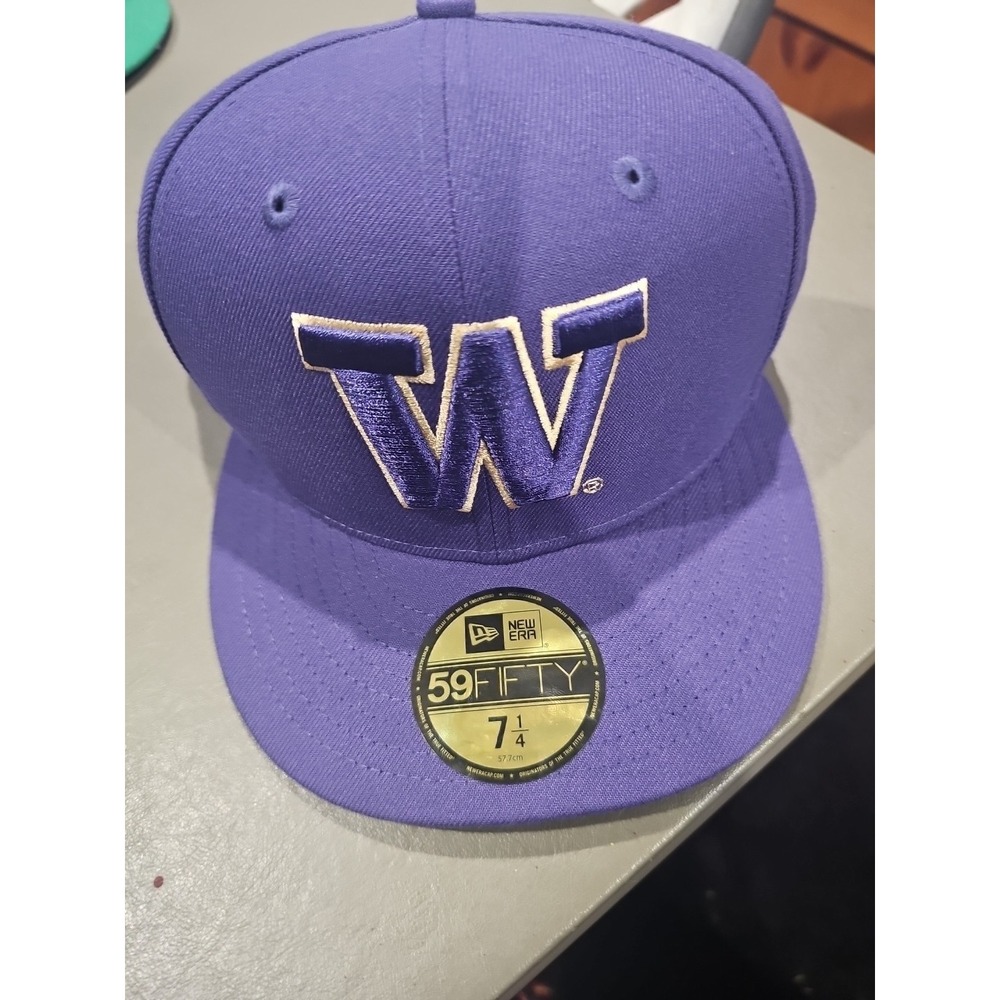 New Era University of Washington Huskies Dawgs Purple 59Fifty Fitted Hat  7  1/4